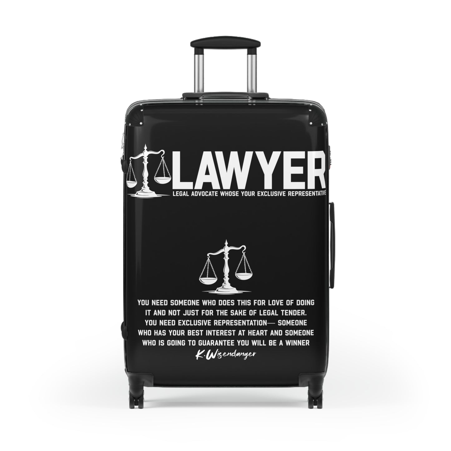 Lawyer Suitcase - Legal Advocate Luggage, Gift for Lawyers, Travel Bag, Professional Attire, Law School Essentials