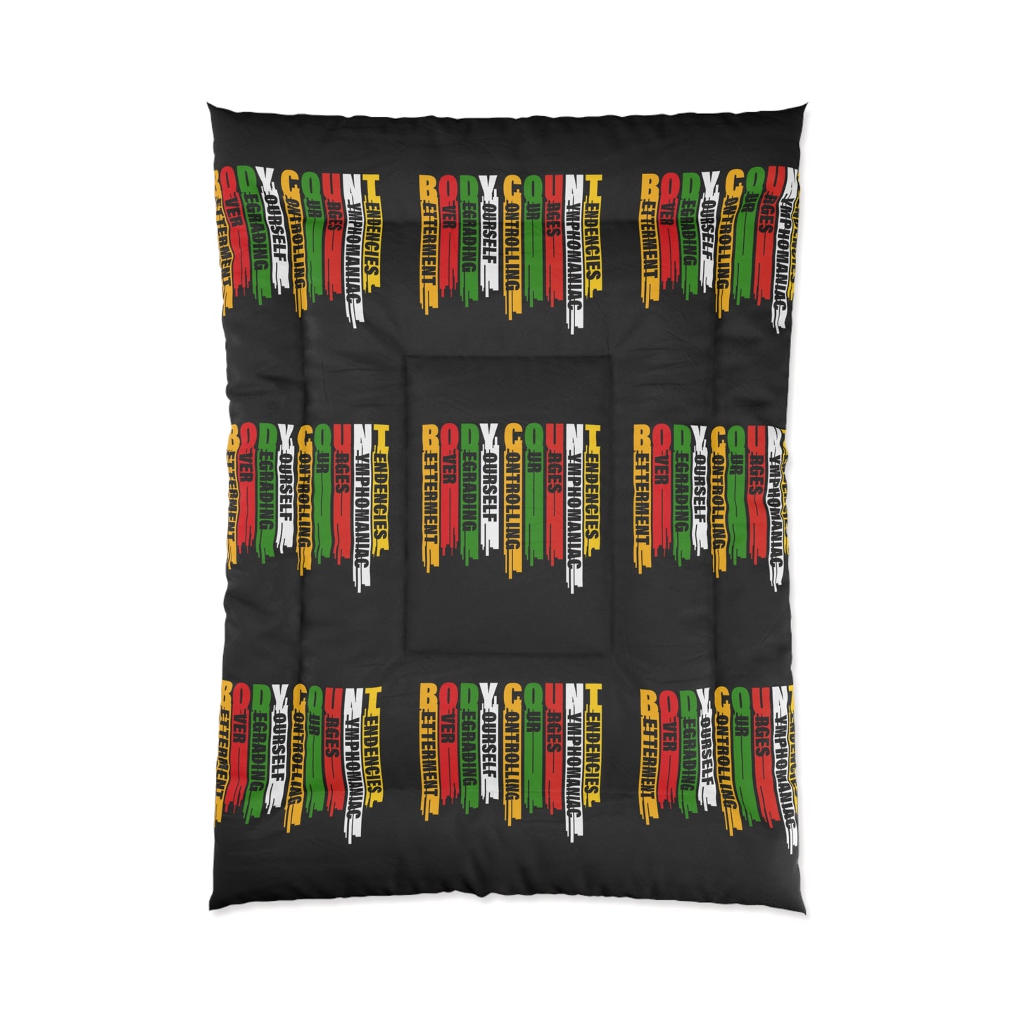 Body Count Comforter - Cozy Bedroom Decor, Music Lover Gift, Vibrant Bed Cover, Hip Hop Room Accessory, Holiday & Birthday Present