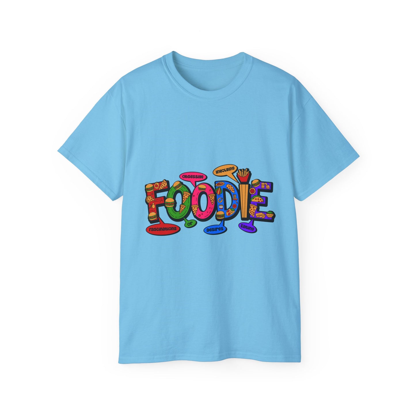 F.O.O.D.I.E. (Fascinating Obsessive Desires Involving Eating) Ultra Cotton Tee - Celebrate Culinary Passion