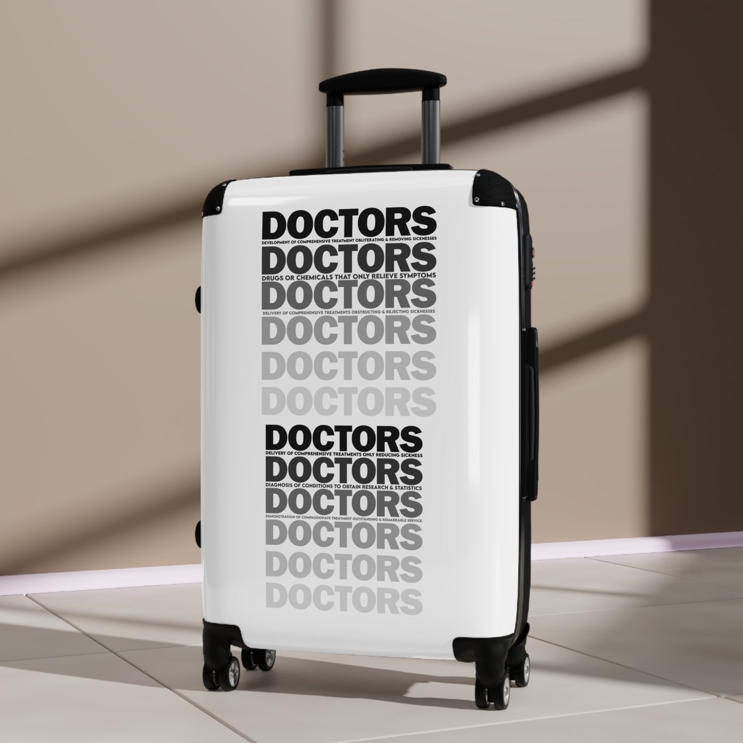 Doctor Themed Suitcase - Travel Luggage for Healthcare Professionals, Unique Travel Gift, Medical Doctor Suitcase, Stylish and Practical