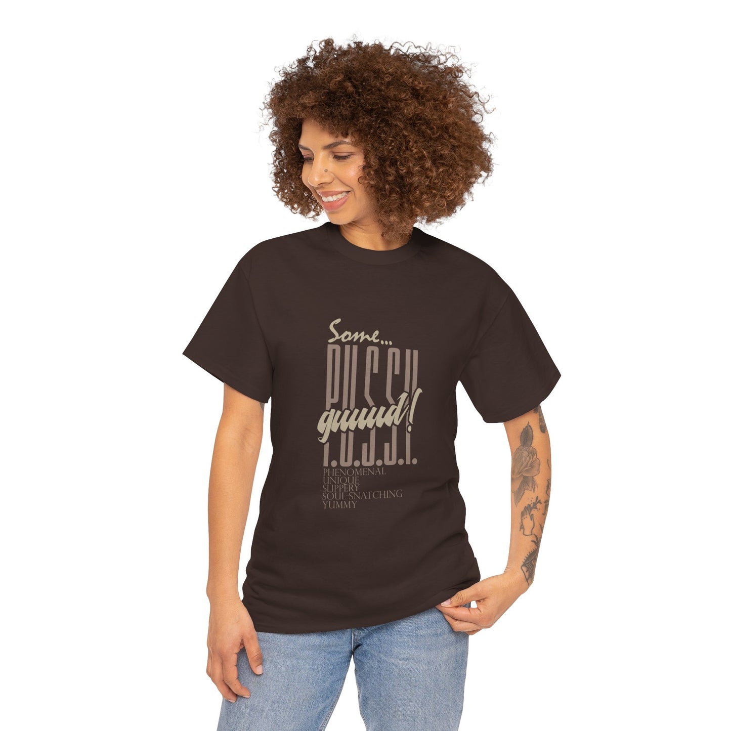 GUUD P.U.S.S.Y. Bold Statement Tee, Unisex Cotton Shirt, Graphic Tee for Self-Expression,