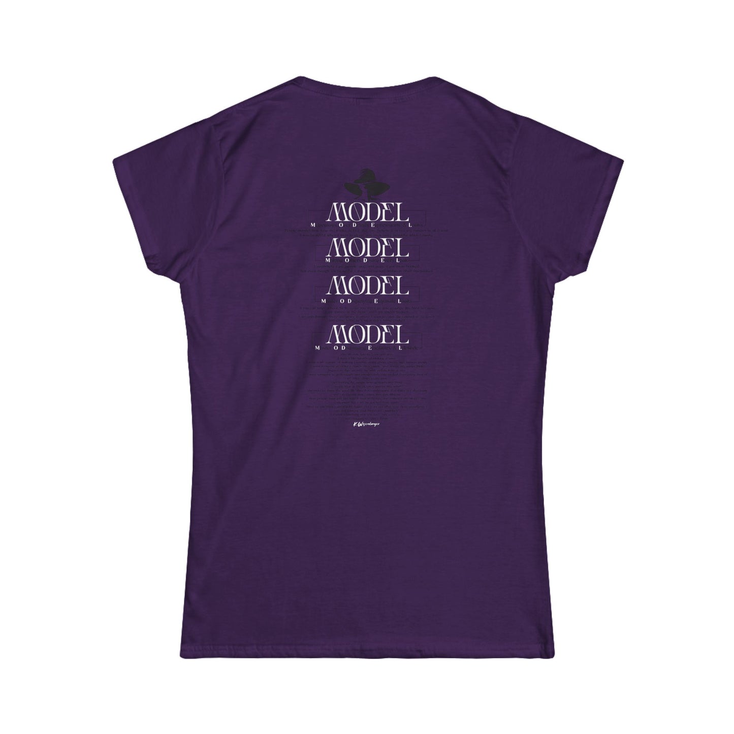 Chic Women's Softstyle Tee - 'I'm a Model' Fashion Quote Shirt