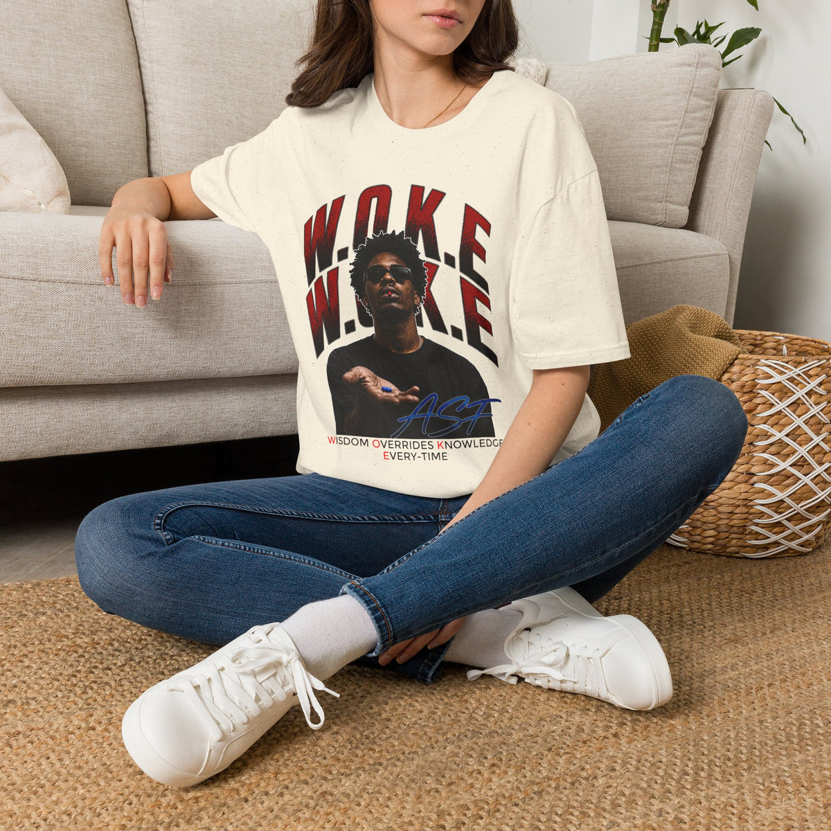 W.O.K.E. Graphic T-Shirt — Bold Social Justice Statement Tee