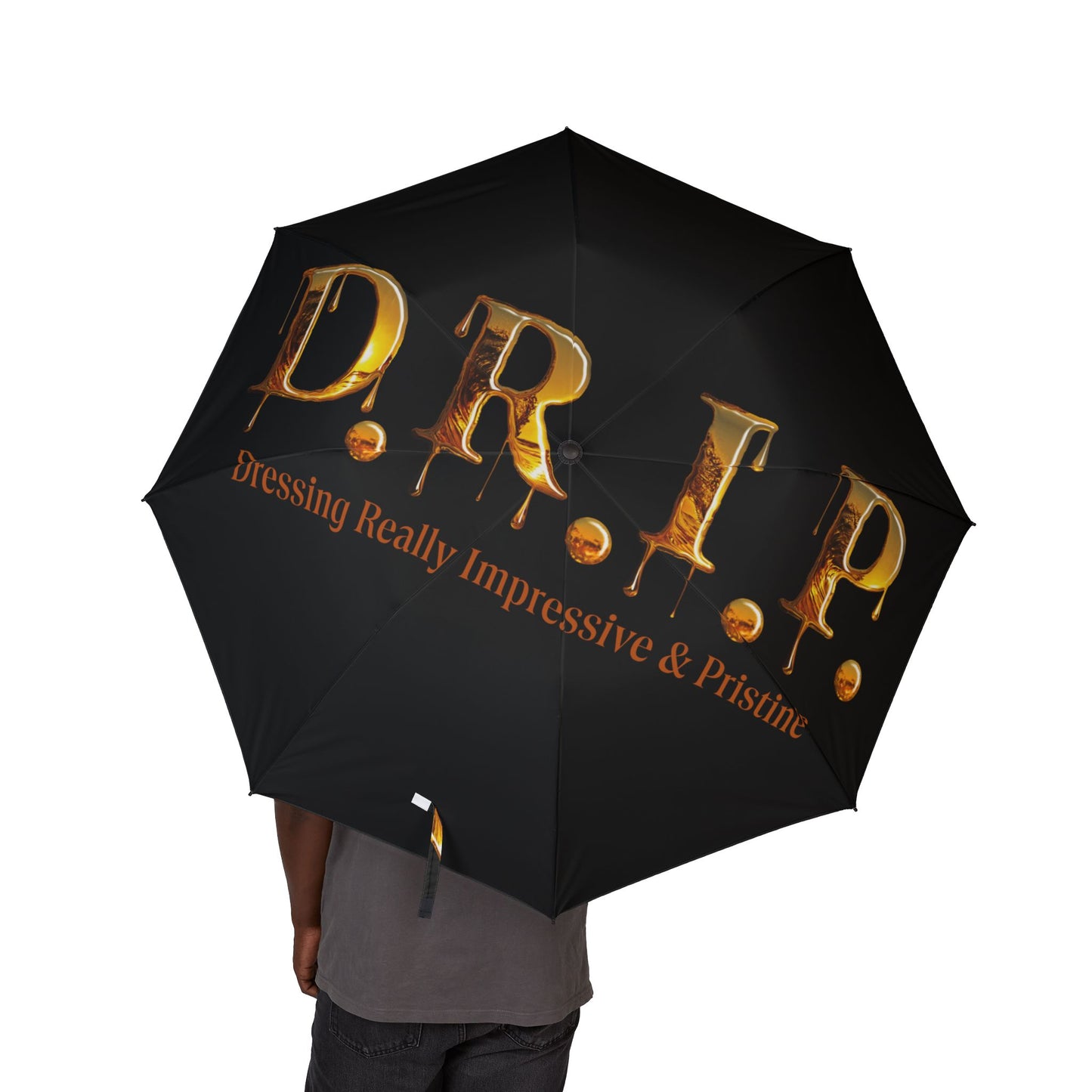 D.R.I.P. Foldable Umbrella — Semi‑Automatic Compact Rain Shield