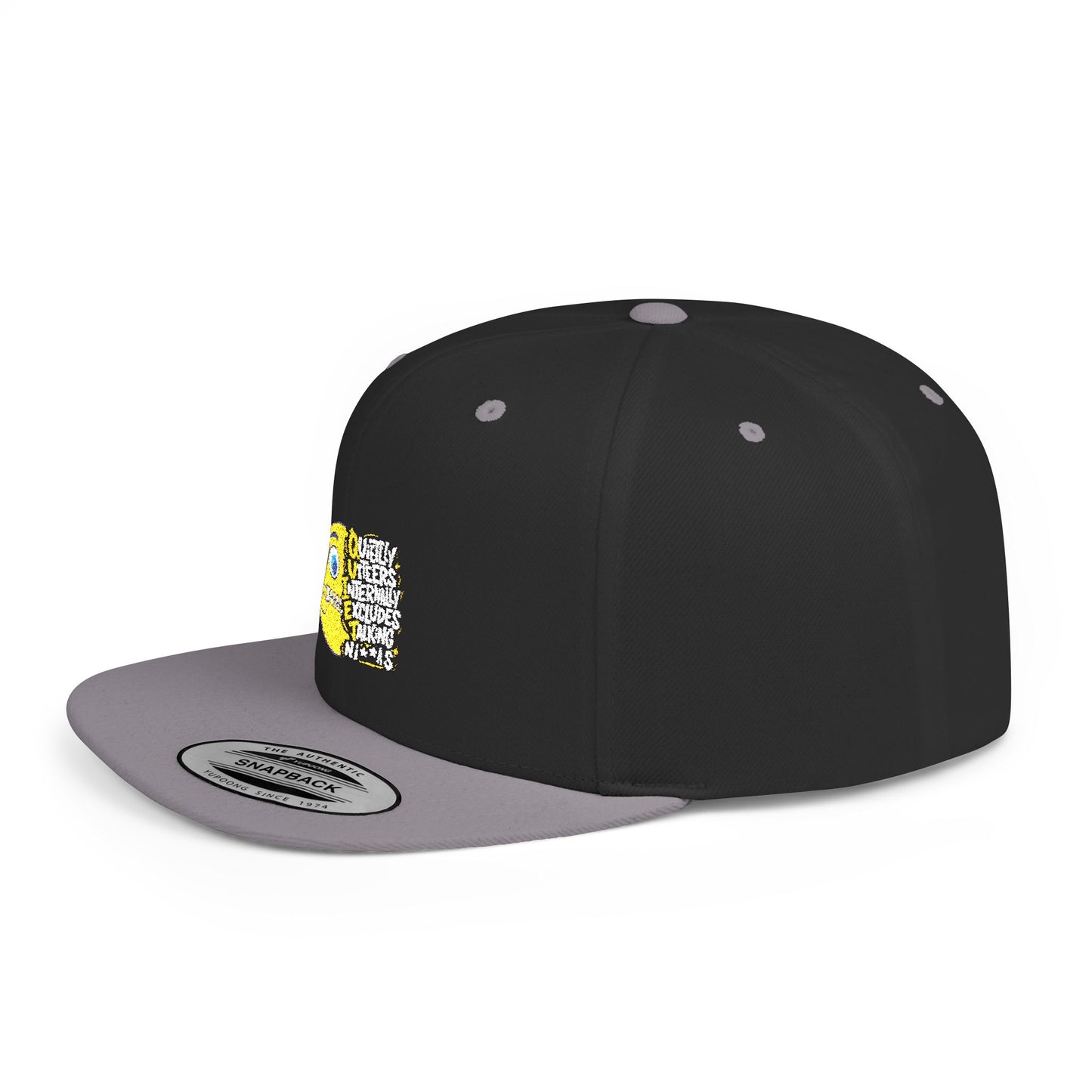 Q.U.I.E.T. Niggas Inspired Flat Bill Snapback Cap
