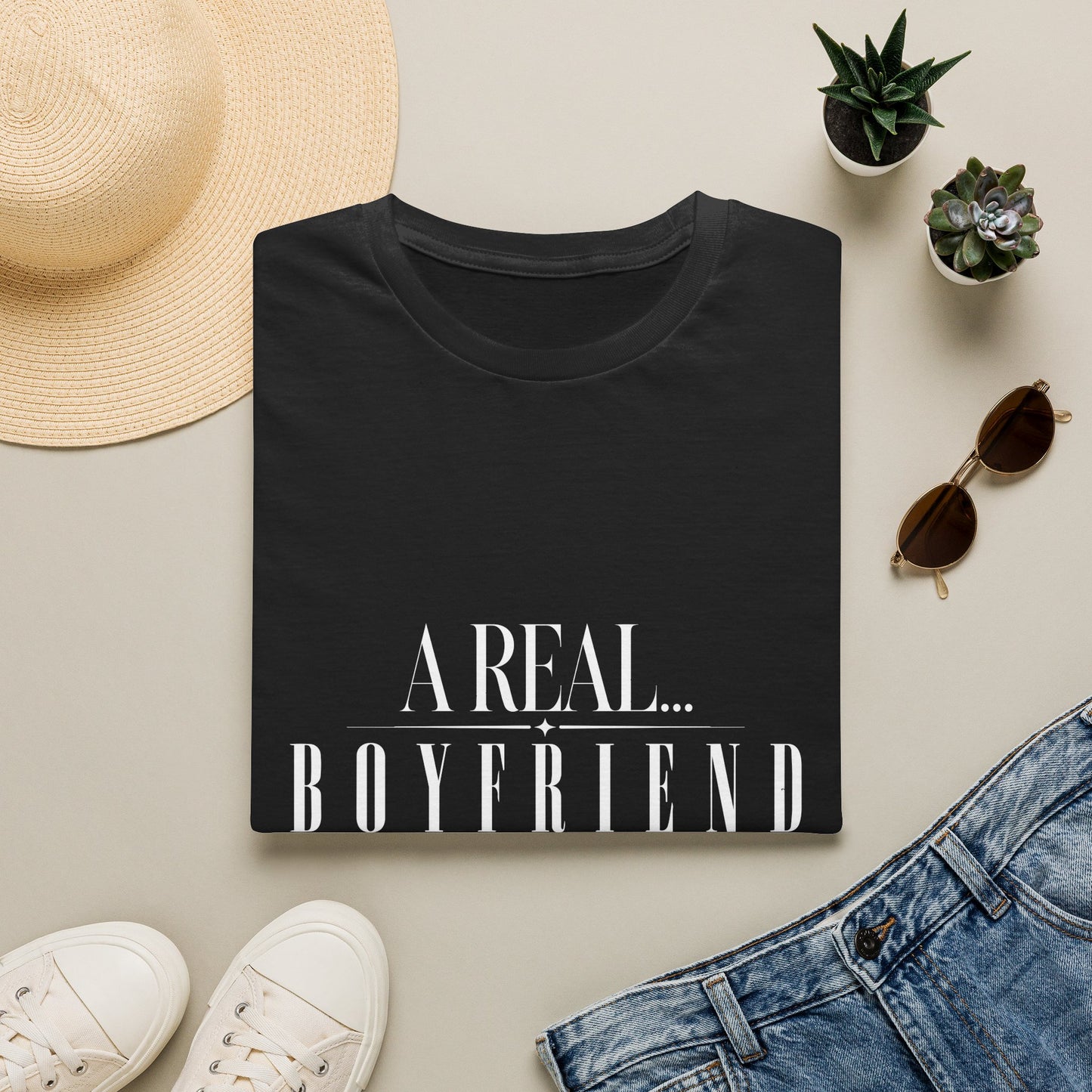A Real Boyfriend Tee — Casual Everyday T-Shirt