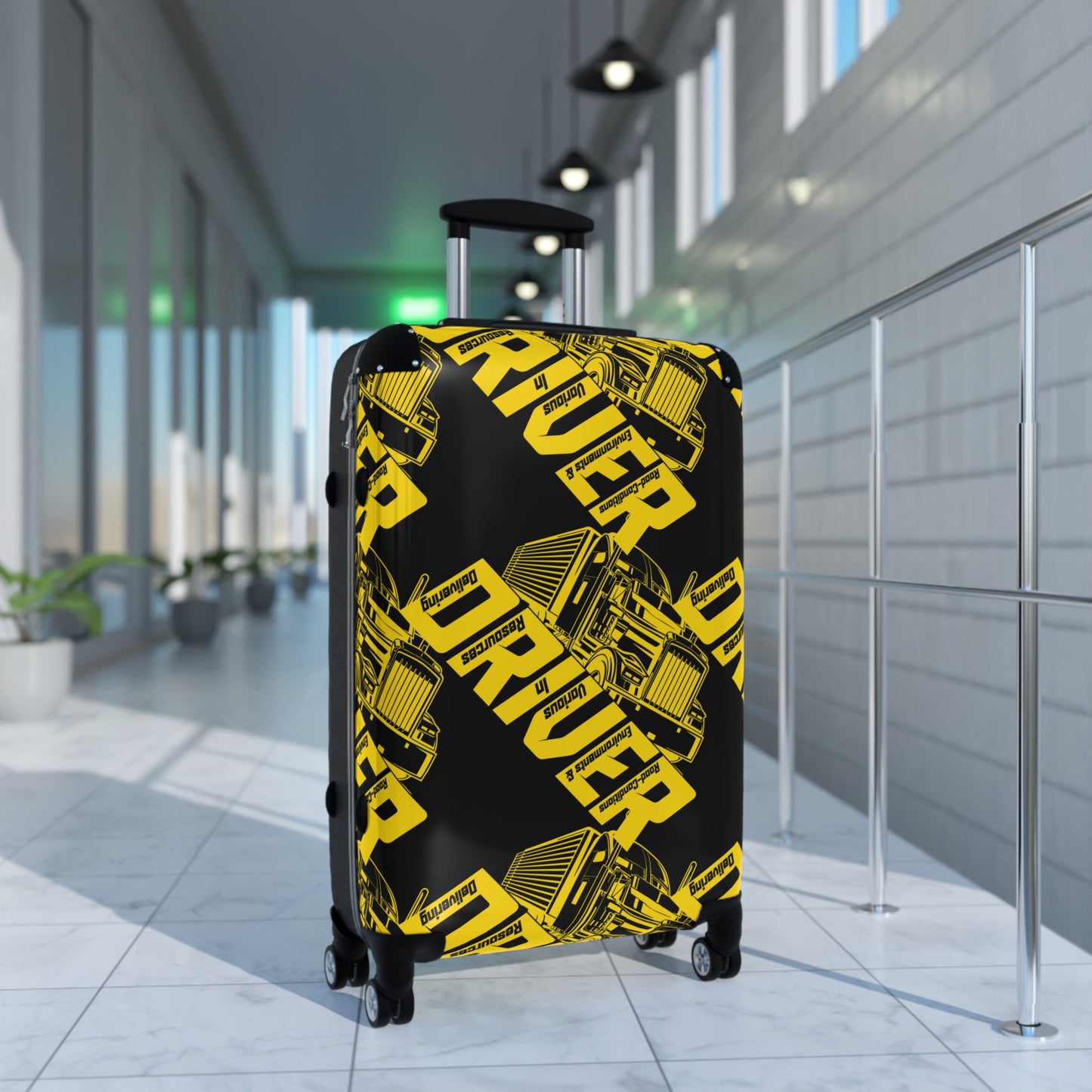 Truck Driver Suitcase – Vibrant Luggage for Trucking Enthusiasts, Travel Gear, Gift for Drivers, Cargo Theme, Durable Travel Case