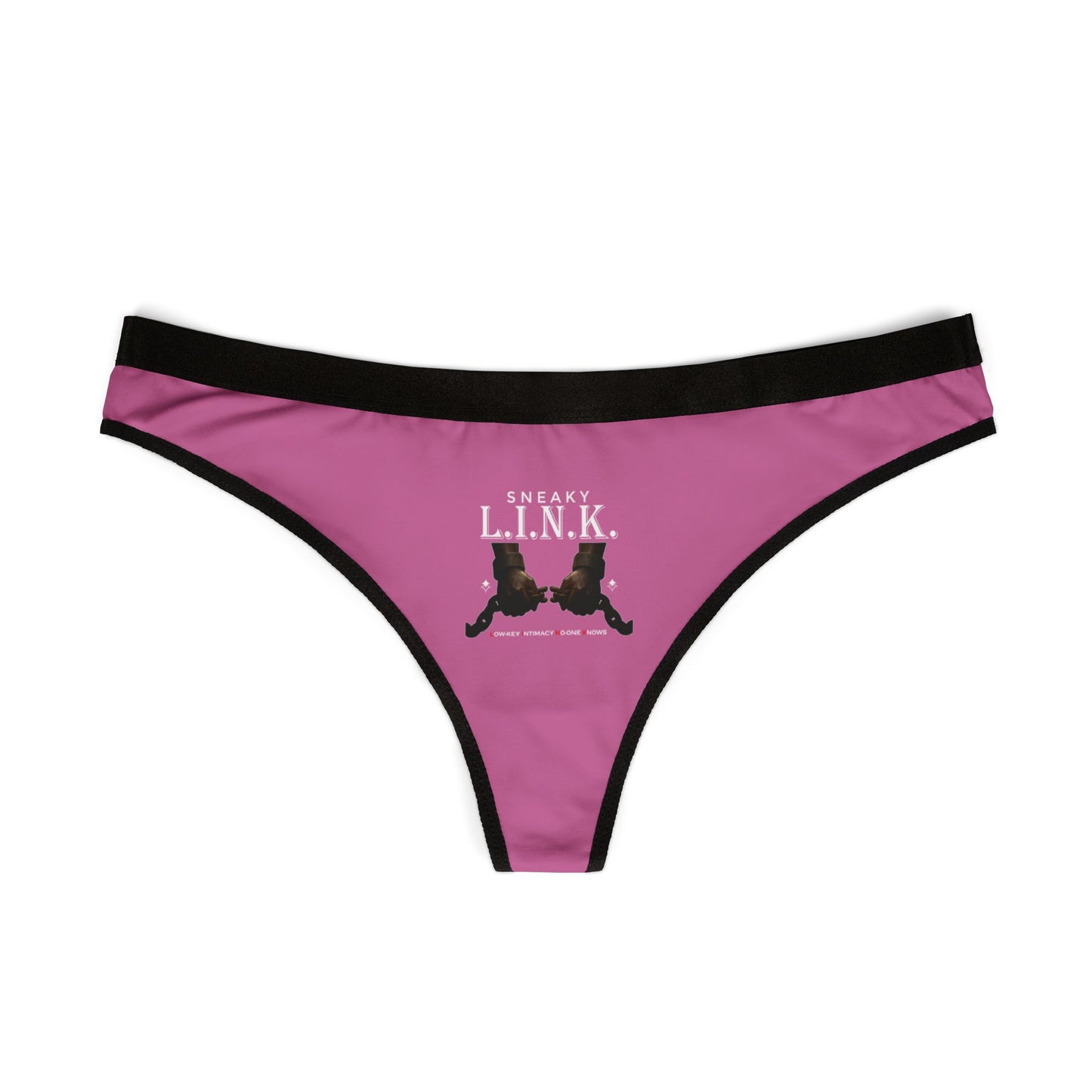 Sneaky L.I.N.K. (Low-Key Intimacy No-one Knows) Women's Thongs, Comfortable Underwear for Everyday, Gift for Her, Lingerie for Special Occasions