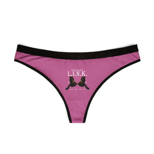 Sneaky L.I.N.K. (Low-Key Intimacy No-one Knows) Women's Thongs, Comfortable Underwear for Everyday, Gift for Her, Lingerie for Special Occasions