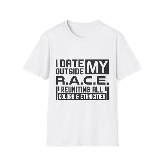 R.A.C.E. Unisex Softstyle T-Shirt Interracial For Couples