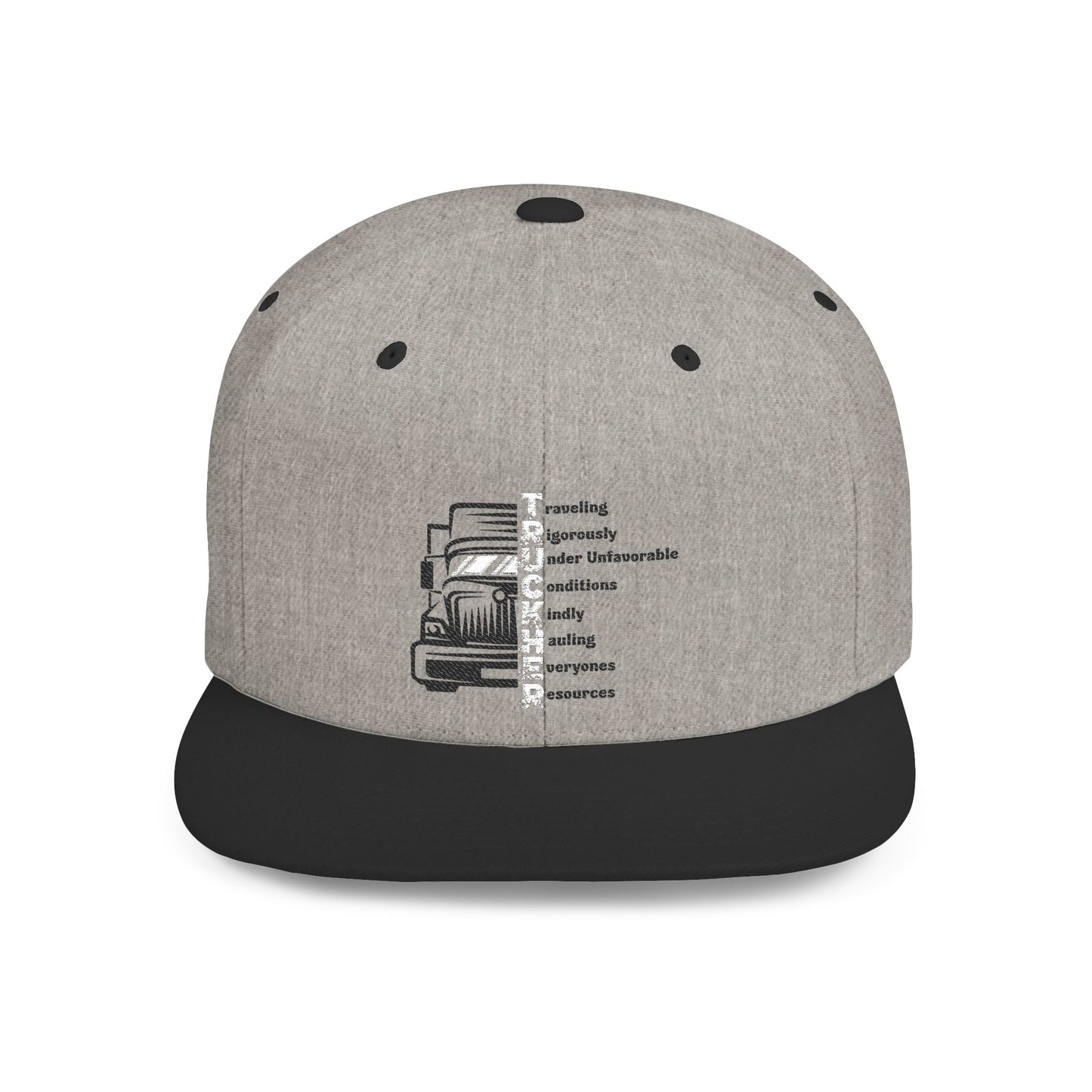 T.R.U.C.K.H.E.R. Flat Bill Snapback | Cool Hat for Outdoor Adventures, Perfect for Women, Gift for Truck Enthusiasts, Road [...]