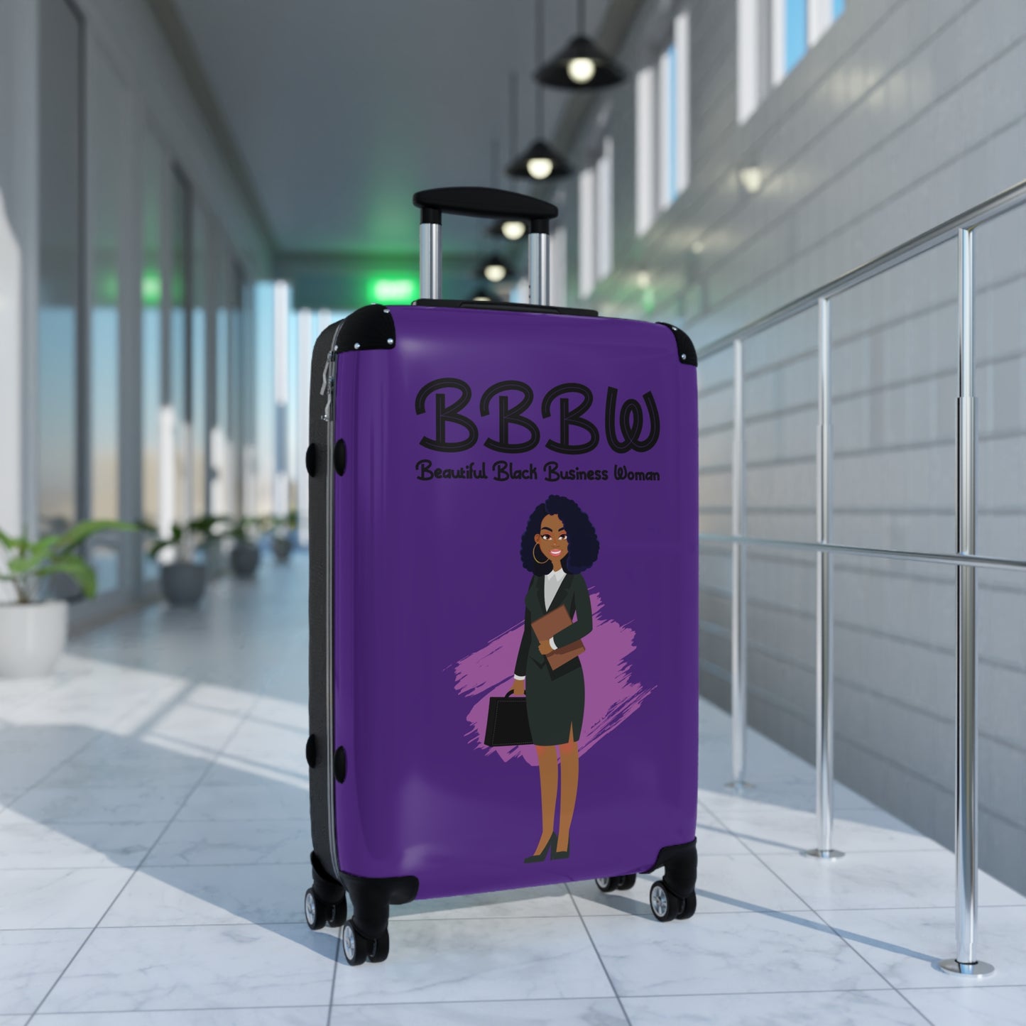 B.B.B.W. Stylish Carry-On Suitcase for Confident Travelers, Business Trips, Travel Accessories, Perfect for Women