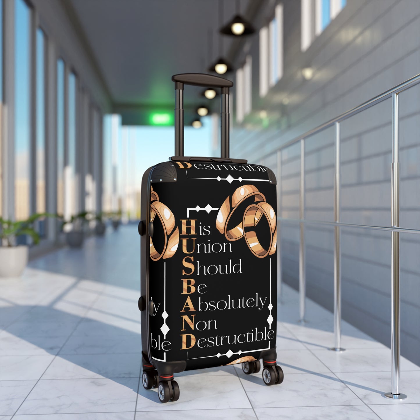 Durable Travel Suitcase - Perfect Gift for Couples, Wedding Travel, Honeymoon, Anniversaries, Adventurers