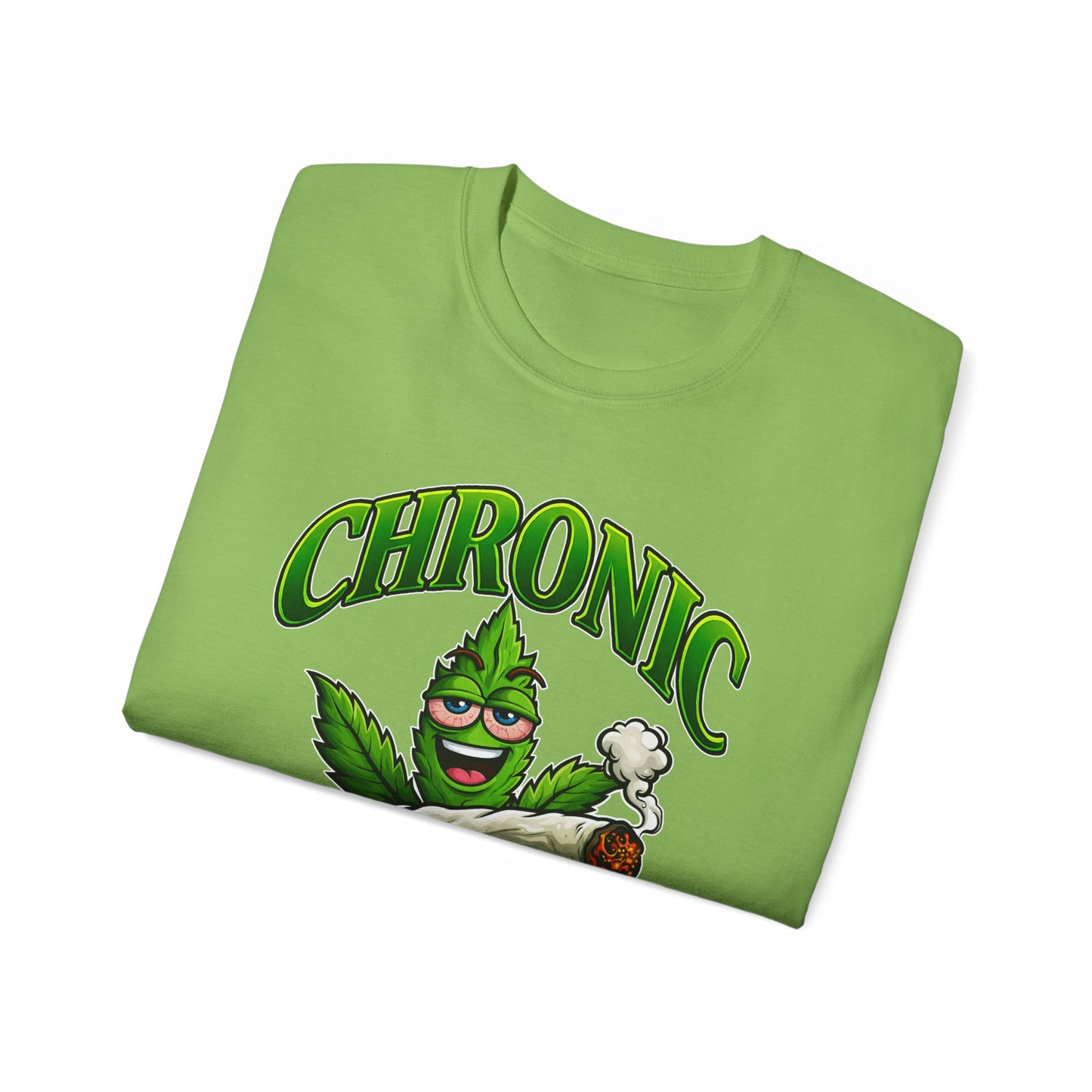 Chronic Cartoon Marijuana Leaf T-Shirt – Funny Cannabis Smoke Tee