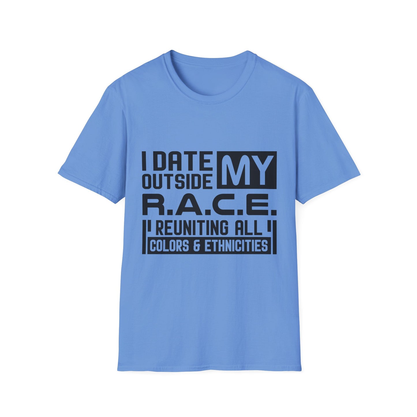 R.A.C.E. Unisex Softstyle T-Shirt Interracial For Couples