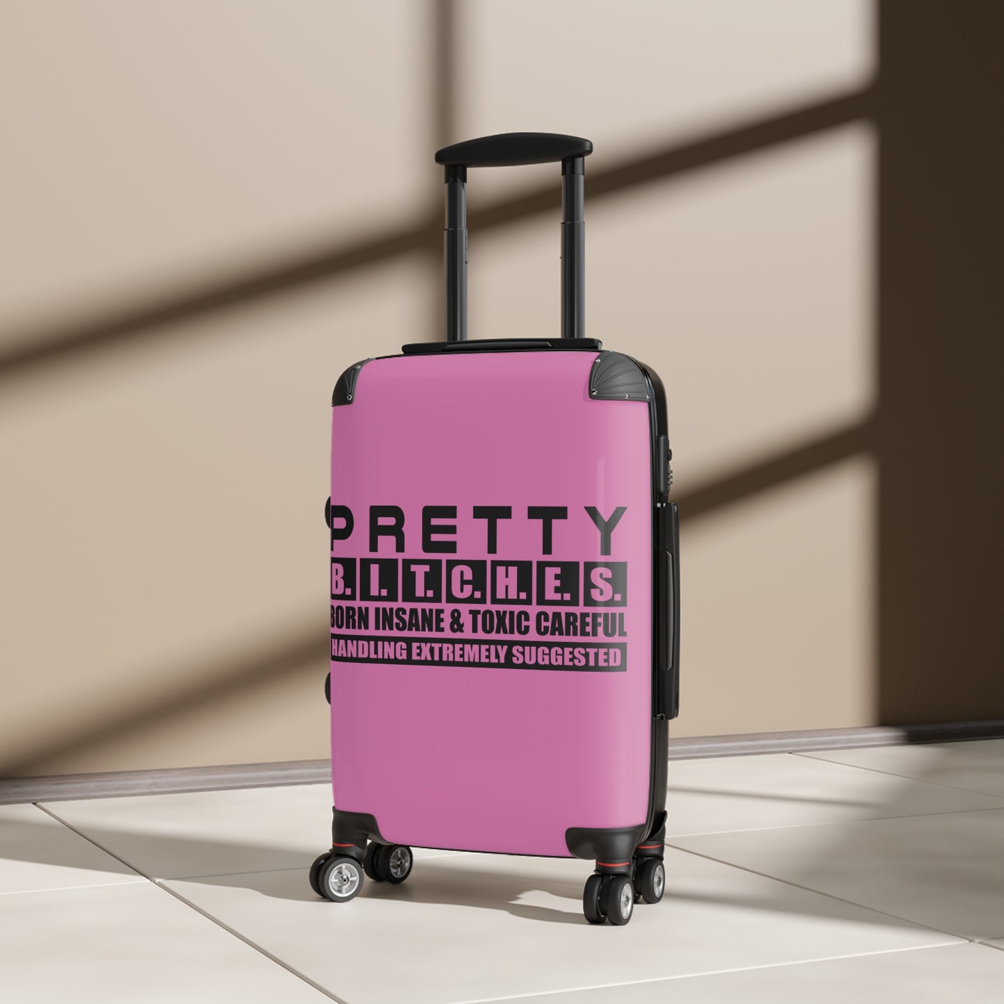 Pretty Bitches suitcase Perfect for Travel Adventures, Funny Luggage for Women, Stylish Carry-On Bag