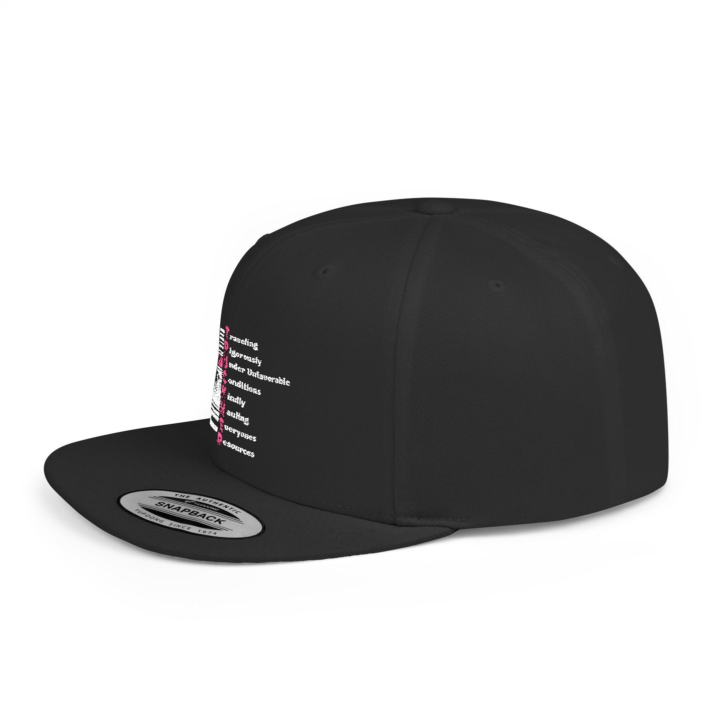 T.R.U.C.K.H.E.R. Flat Bill Snapback Hat, Trendy Cap for female truck drivers, Perfect Gift for Birthdays
