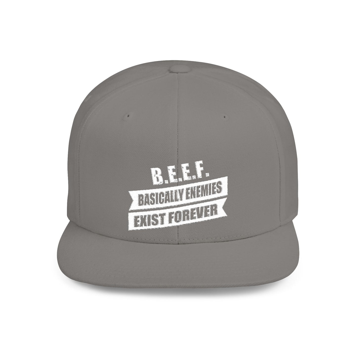 B.E.E.F. Flat Bill Snapback Hat, Casual Cap for Trendsetters, Adjustable Snapback, Perfect Gift for Birthdays, Streetwear Style, [...]