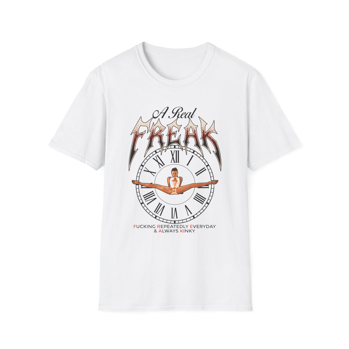 Freak Graphic T-Shirt — Edgy Retro Logo Tee with Bold Typography
