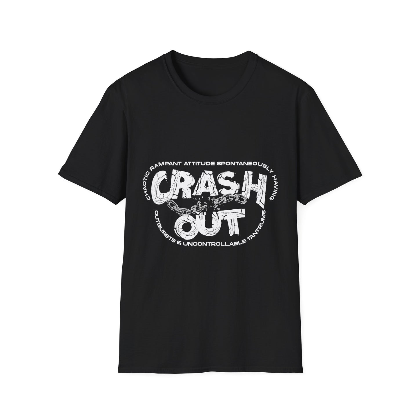 C.R.A.S.H. O.U.T. Unisex T-Shirt - Relaxed Style for Casual Days, Perfect for Everyday Wear, Gift Idea for Friends, Great for Lounging, Summer [...]