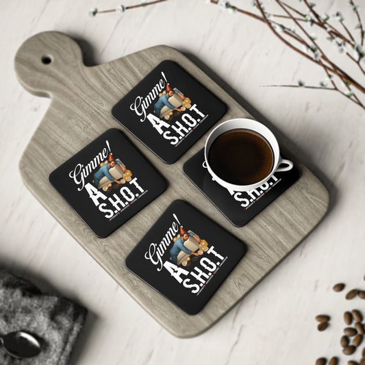 Coaster — "Gimme a S.H.O.T." Funny Hangover Party Drink Coaster