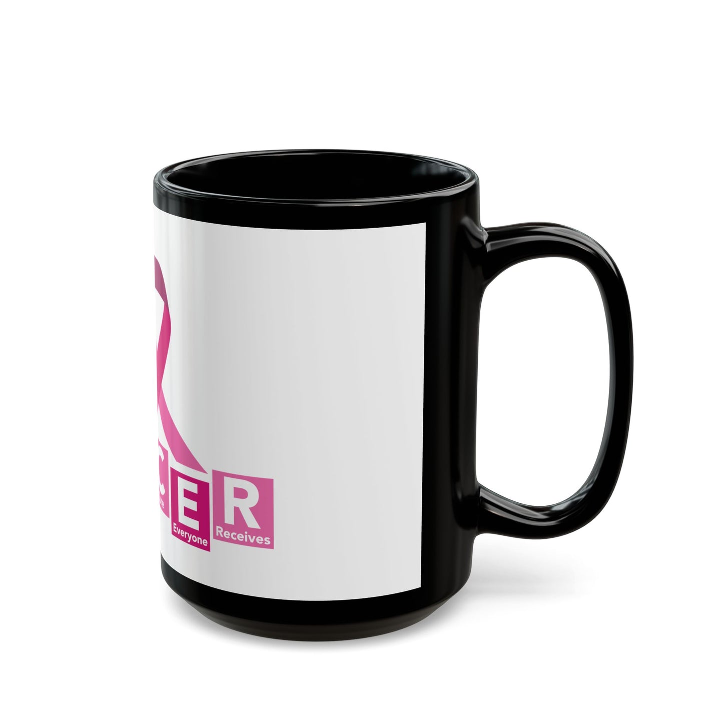 C.A.N.C.E.R. (Create A New Cure Everyone Receives) Empowering Cancer Awareness Mug | Support, Encouragement, Gift for Patients, Pink Ribbon, Hope & Strength