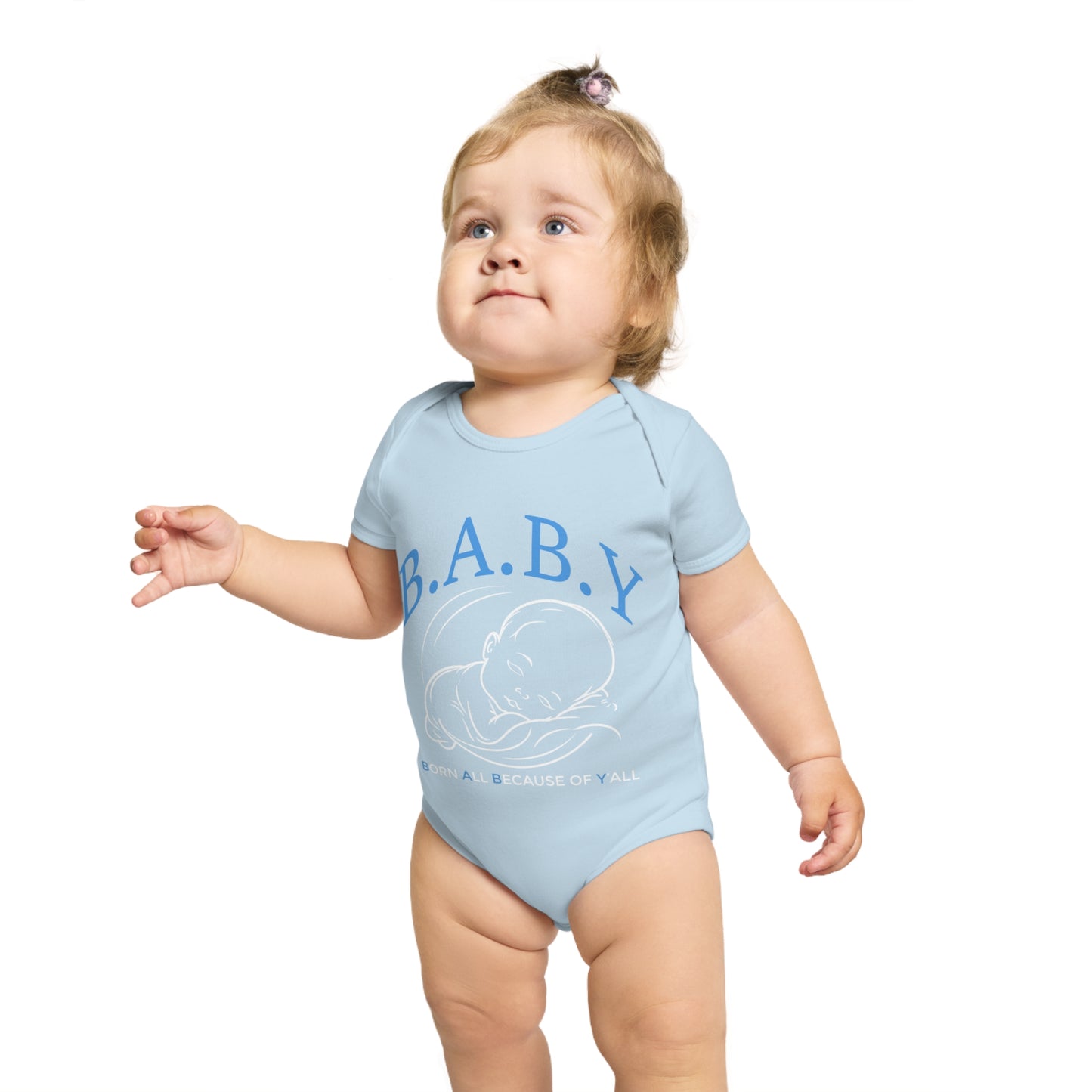 B.A.B.Y. Born All Because of Ya'll Gift for New Parents, Infant Outfit, Cute Baby Clothes, Baby Shower Gift, Newborn Apparel