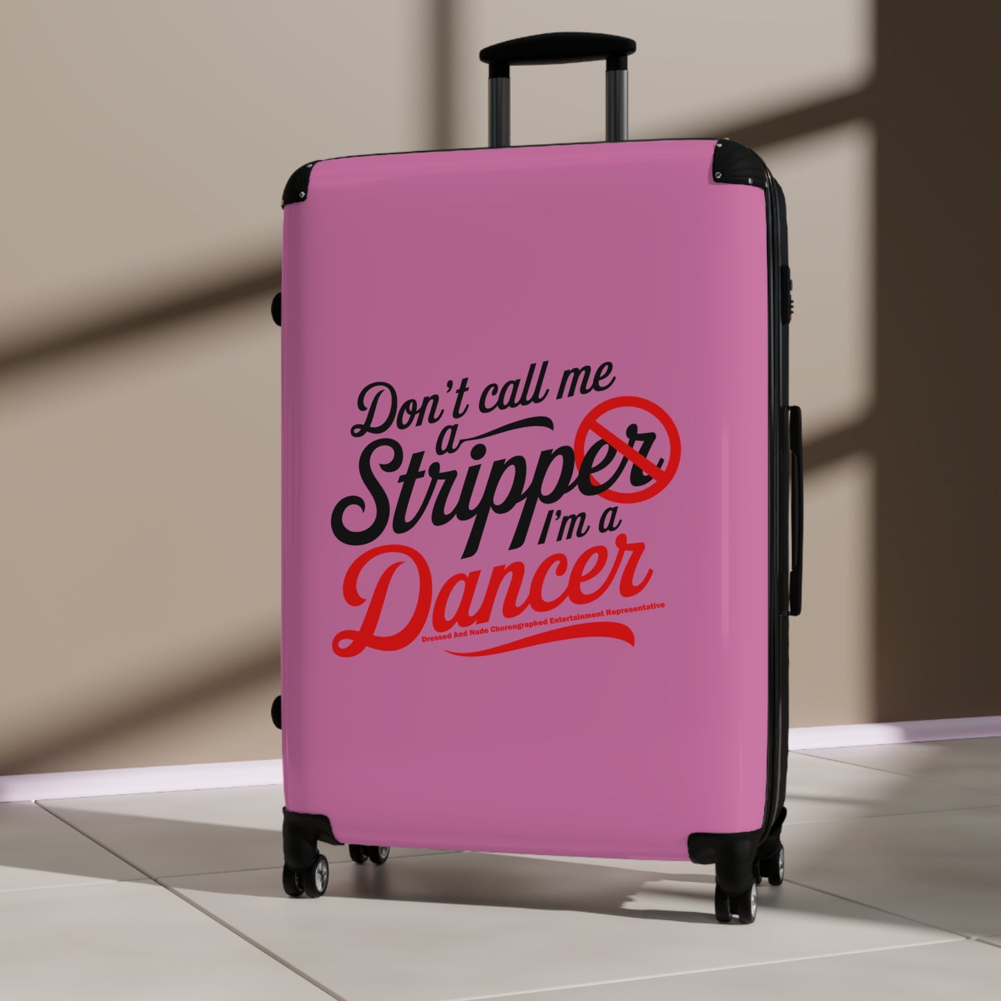 Stripper Travel Suitcase - Don't Call Me a Stripper I'm a Dancer, Bachelorette Party Gift, Weekend Getaway Bag, Unique Luggage, [...]