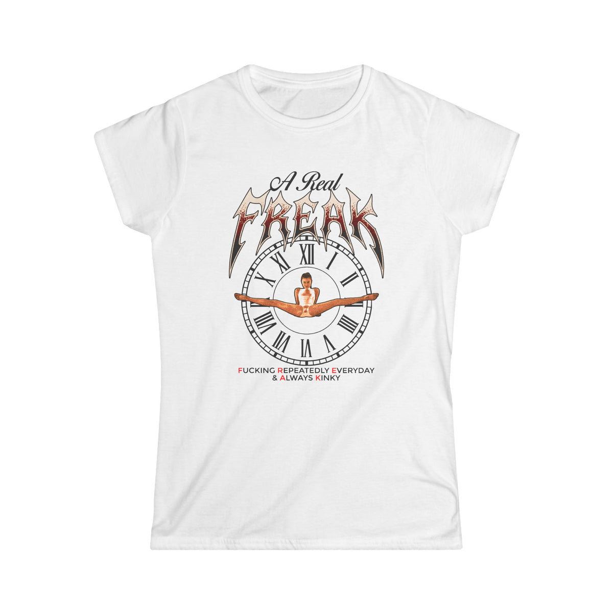 F.R.E.A.K. Women's Tee — Classic White Softstyle T-Shirt