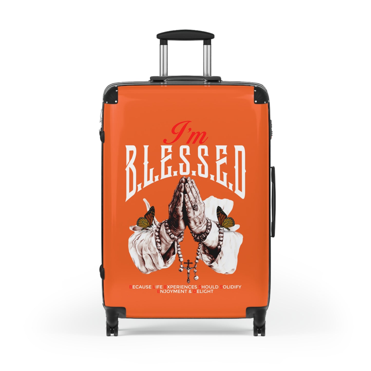 Blessed Suitcase - Travel Luggage, Perfect for Holidays, Gift for Travelers, Inspirational Carry-On, Faith-Based Travel Gear