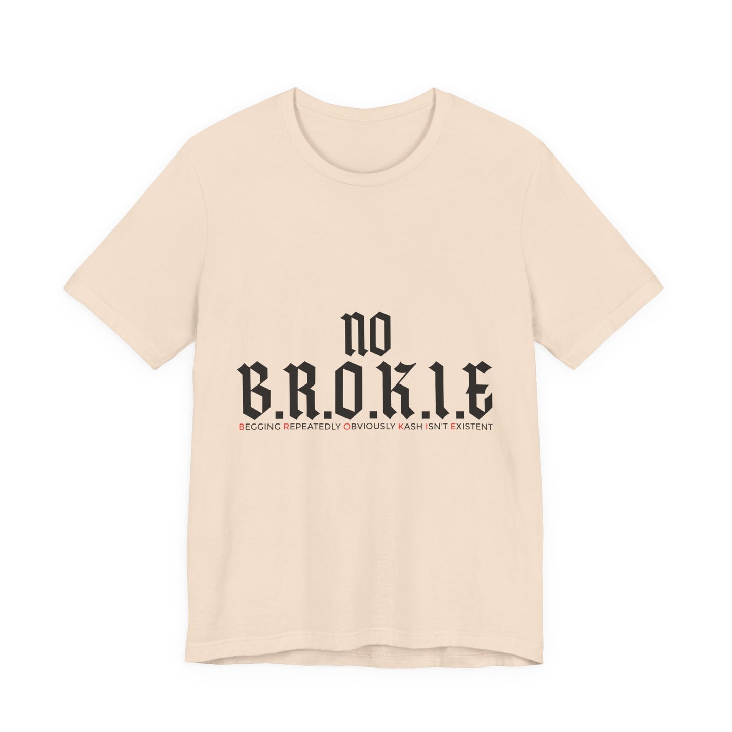 No B.R.O.K.I.E. Premium Tee — Graphic Vintage Streetwear T-Shirt with Bench Illustration