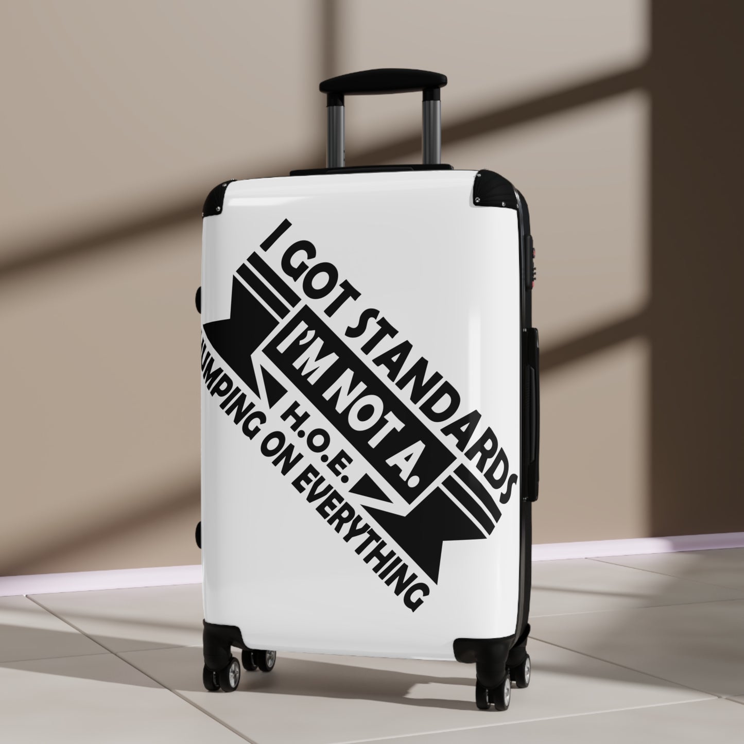 Suitcase with Quote, Travel Luggage, Black Carry-On, Fun Travel Gear, Travel Accessory, Vacation Must-Have