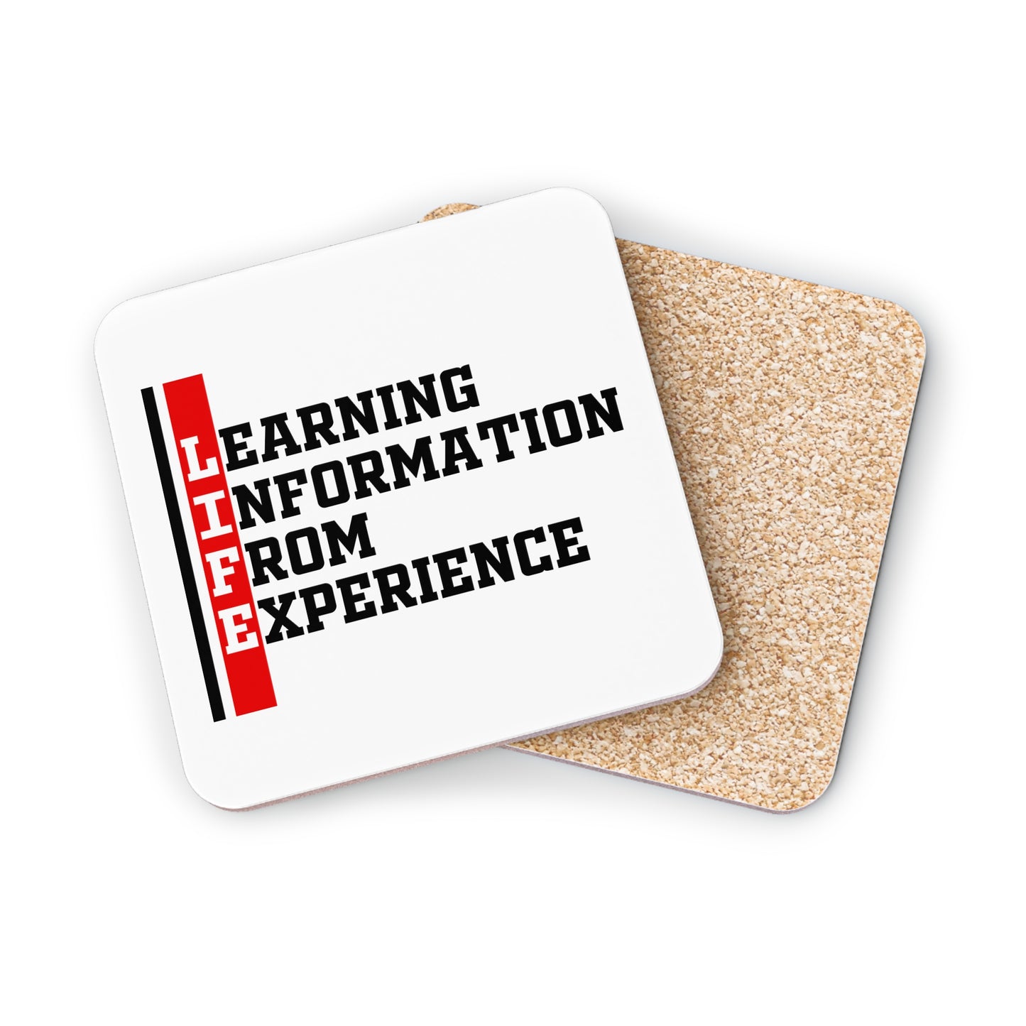 Coasters — LIFE: Learning Information From Experience Cork Drink Coasters
