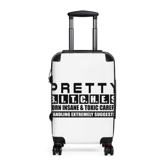 Pretty BITCHES Stylish Travel Suitcase - 'Pretty Bitches' Design, Unique Gifts, Trendy Carry-On