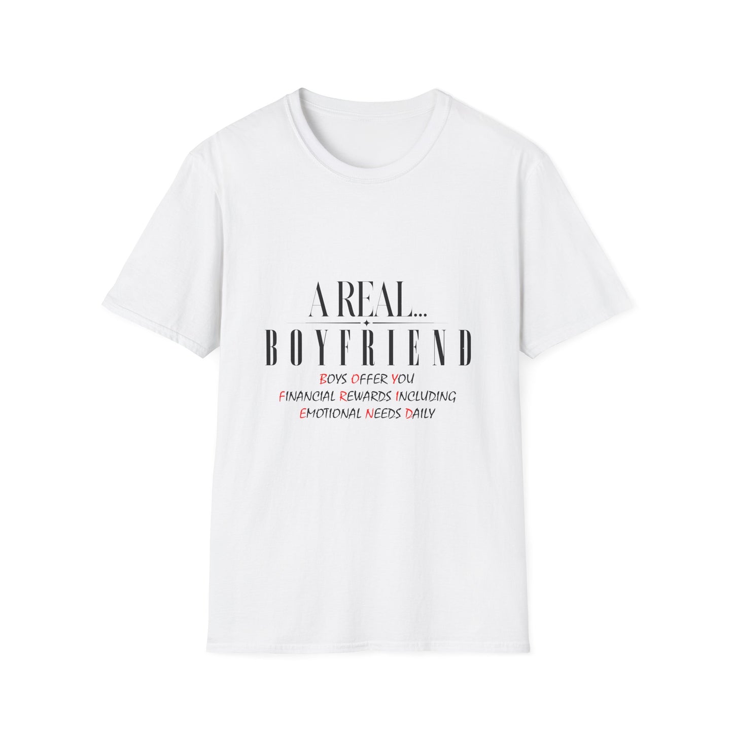 A Real Boyfriend Tee — Casual Everyday T-Shirt