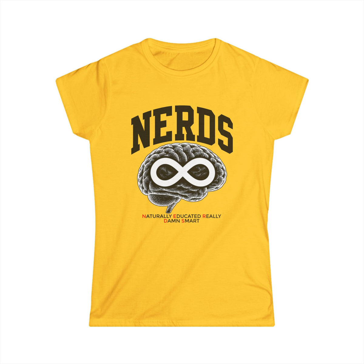 Nerds Brain Infinity Tee — Funny STEM Gift Shirt