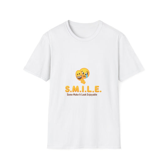 S.M.I.L.E. Graphic Tee | Positive Message Shirt | Gift for Friends | Casual Wear | Everyday Humor