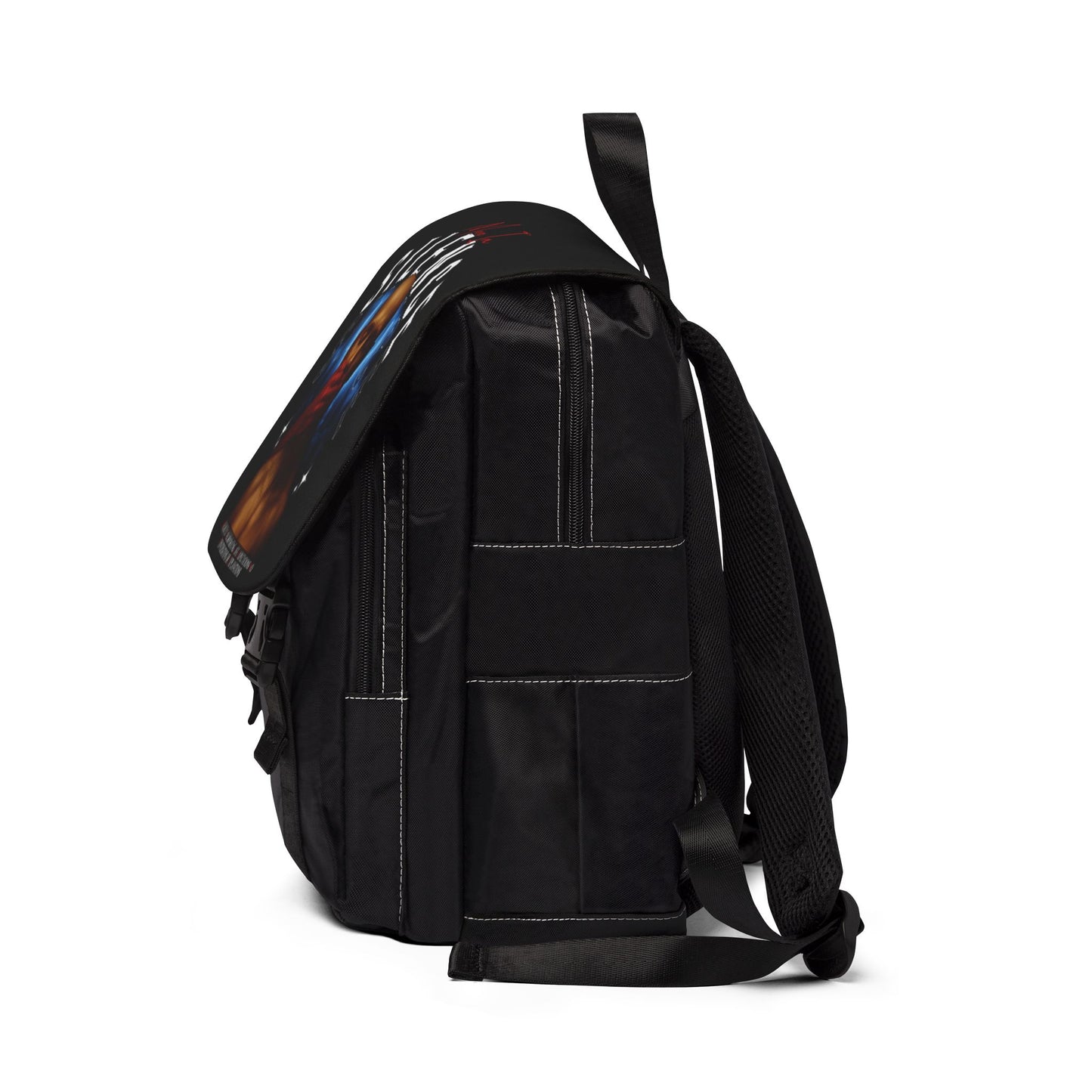 Move In S.I.L.E.N.C.E. Urban Art Unisex Casual Shoulder Backpack, Trendy Bag for Travel, School, Gym, Eco-Friendly Backpack, Gifts for Him or Her