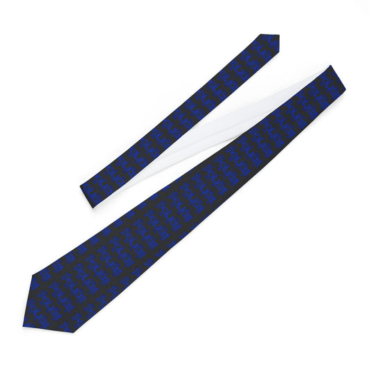P.O.L.I.C.E. Stylish Necktie | Elegant Tie for Men, Business Attire, Wedding Accessory, Gift for Him, Formal Events