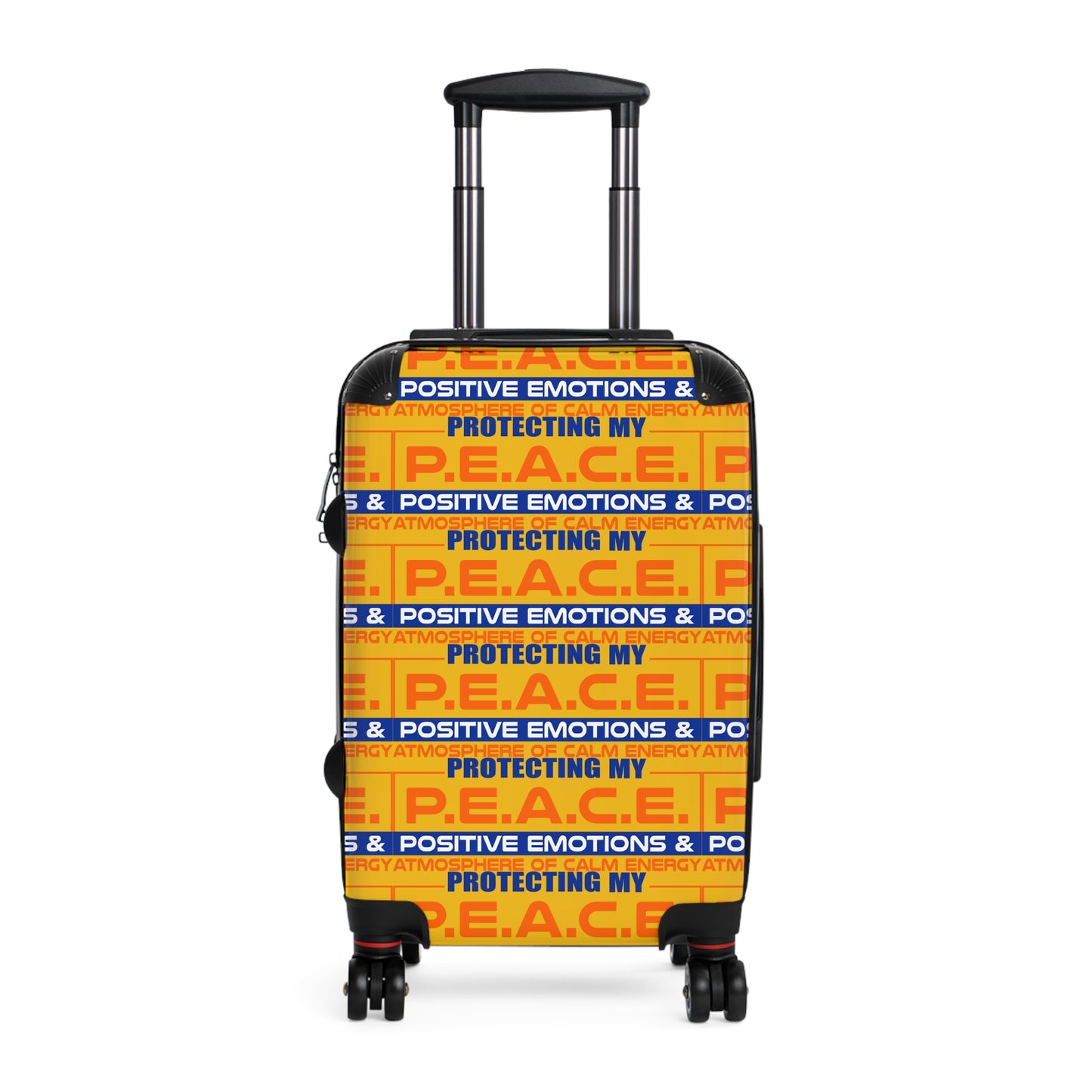 Protecting My P.E.A.C.E. Stylish Suitcase with Positive Vibes | Travel Gear, Luggage, Vacation Bag, Gift for Travelers, Peaceful Travel Essential