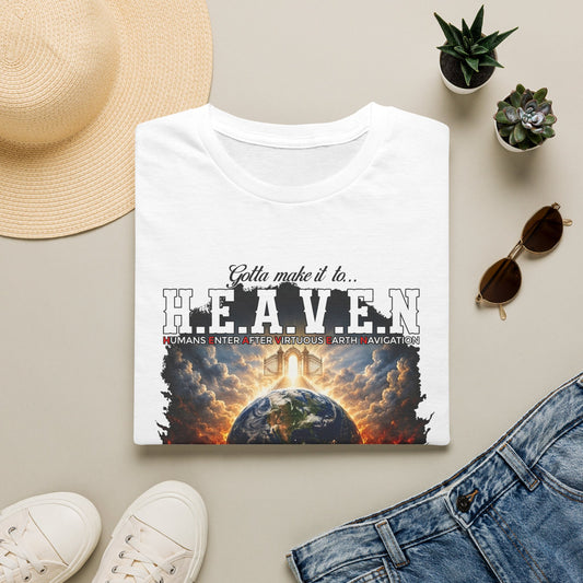 Heaven vs. Hell Graphic T-Shirt — 'Gotta Make It to Heaven' Earth Design