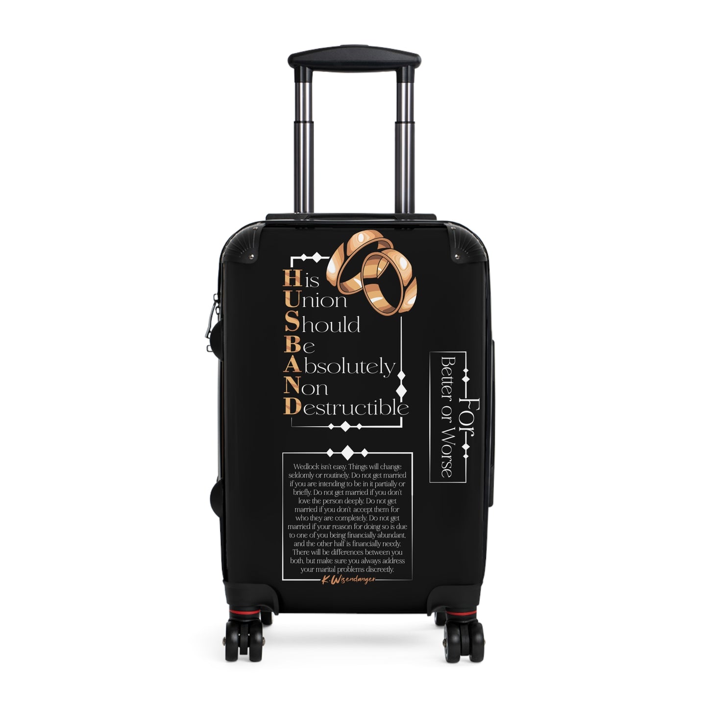 HUSBAND Travel Suitcase for Couples, Wedding Gift, Personalized Luggage, Honeymoon Essentials, Suitcase with Quotes