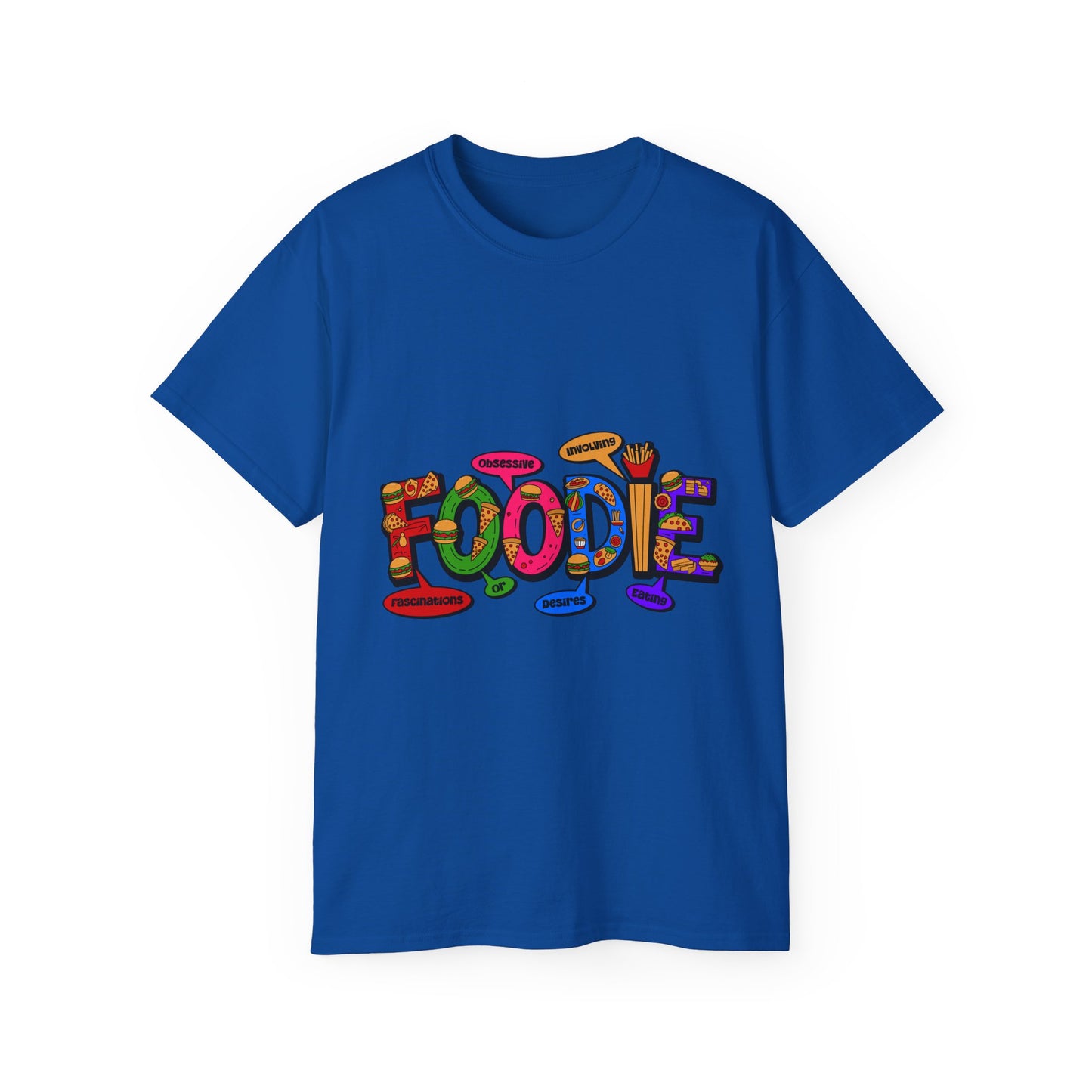 F.O.O.D.I.E. (Fascinating Obsessive Desires Involving Eating) Ultra Cotton Tee - Celebrate Culinary Passion
