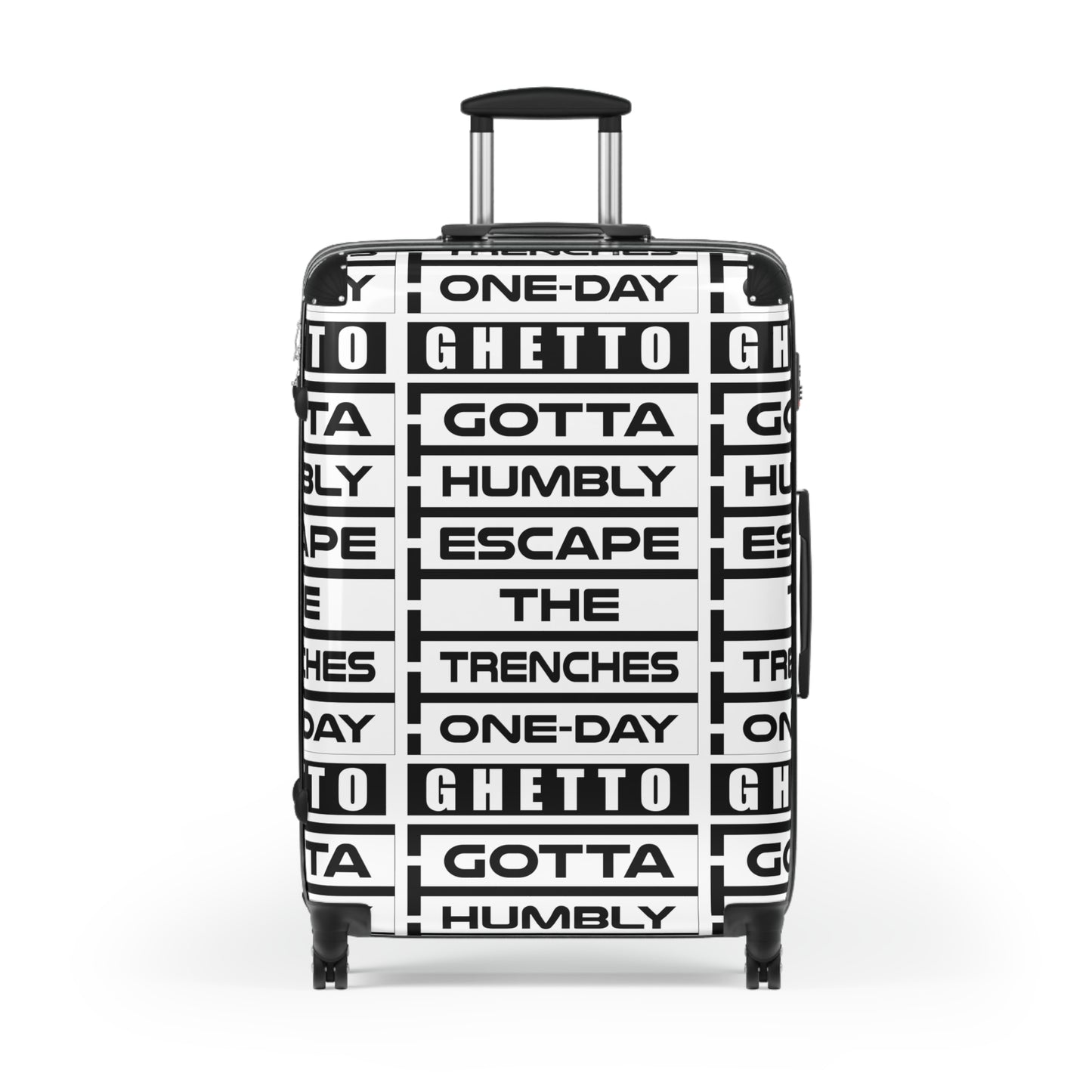 G.H.E.T.T.O. Travel Suitcase - Ghetto Escape One-Day Design, Luggage, Vacation Essential, Gift For Travelers, Urban Travel Gear