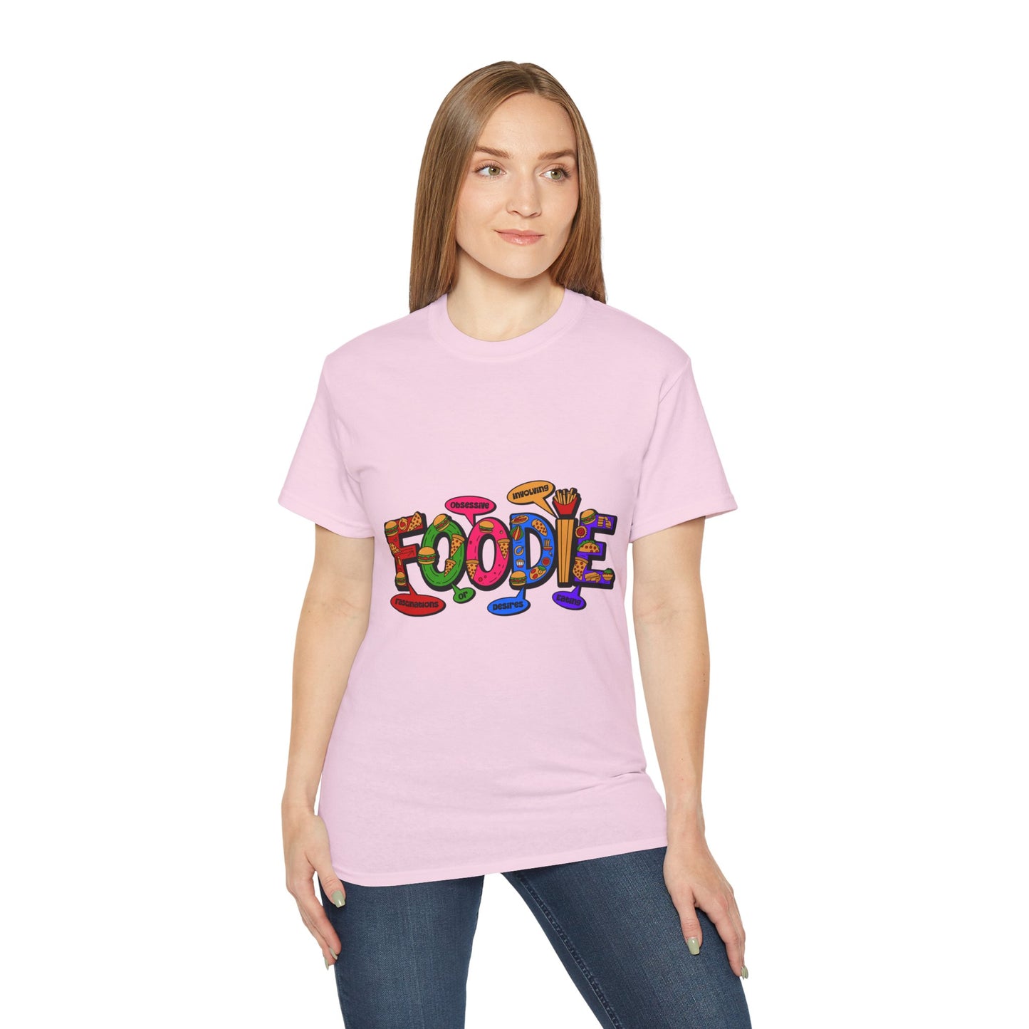 F.O.O.D.I.E. (Fascinating Obsessive Desires Involving Eating) Ultra Cotton Tee - Celebrate Culinary Passion