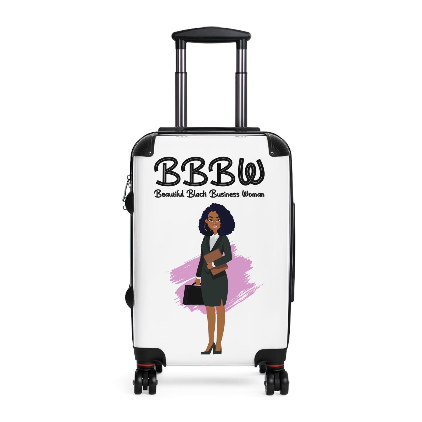 B.B.B.W. Stylish Travel Suitcase for Empowered Women, Custom Luggage, Inspirational Business Travel, Gift for Entrepreneurs