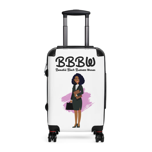 B.B.B.W. Stylish Travel Suitcase for Empowered Women, Custom Luggage, Inspirational Business Travel, Gift for Entrepreneurs