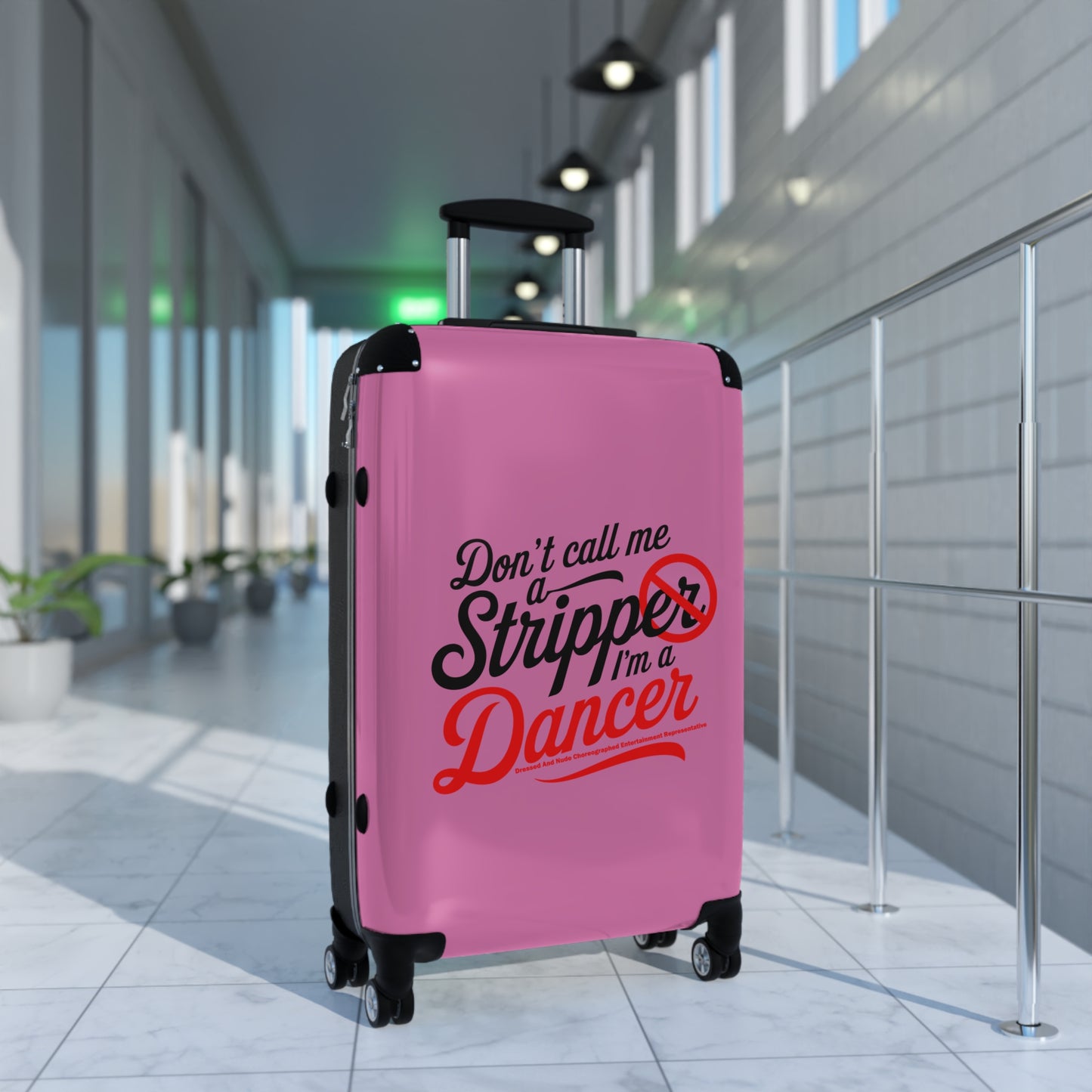 Stripper Travel Suitcase - Don't Call Me a Stripper I'm a Dancer, Bachelorette Party Gift, Weekend Getaway Bag, Unique Luggage, [...]