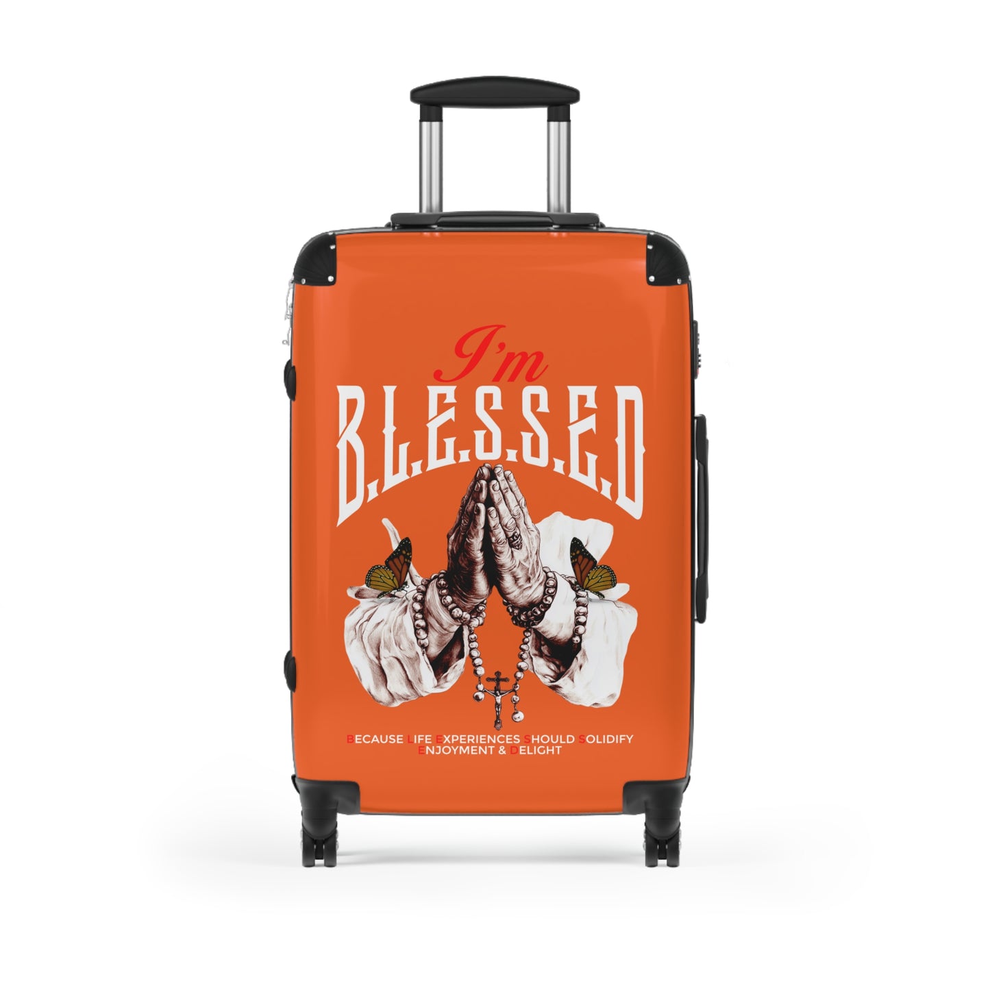 Blessed Suitcase - Travel Luggage, Perfect for Holidays, Gift for Travelers, Inspirational Carry-On, Faith-Based Travel Gear