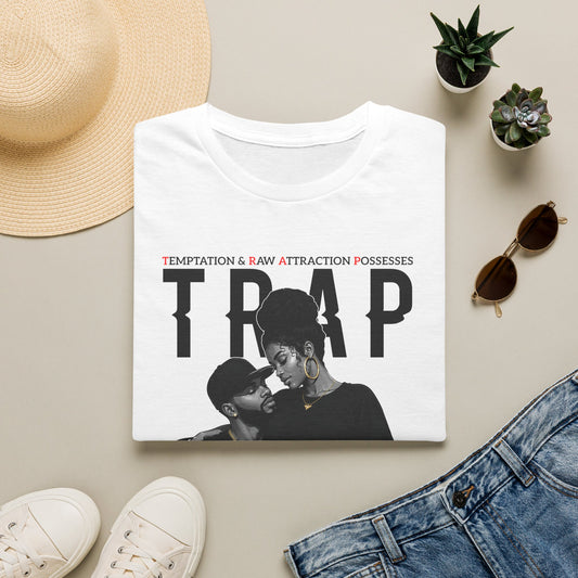Trap Him Graphic T-Shirt — 'Trap: His Income & Mind' Urban Couple Streetwear